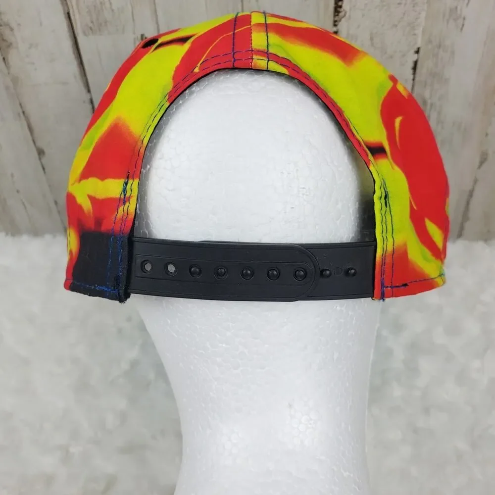 Jacobson Kings Island Tie Dye Snapback Cap Red Green OSFM